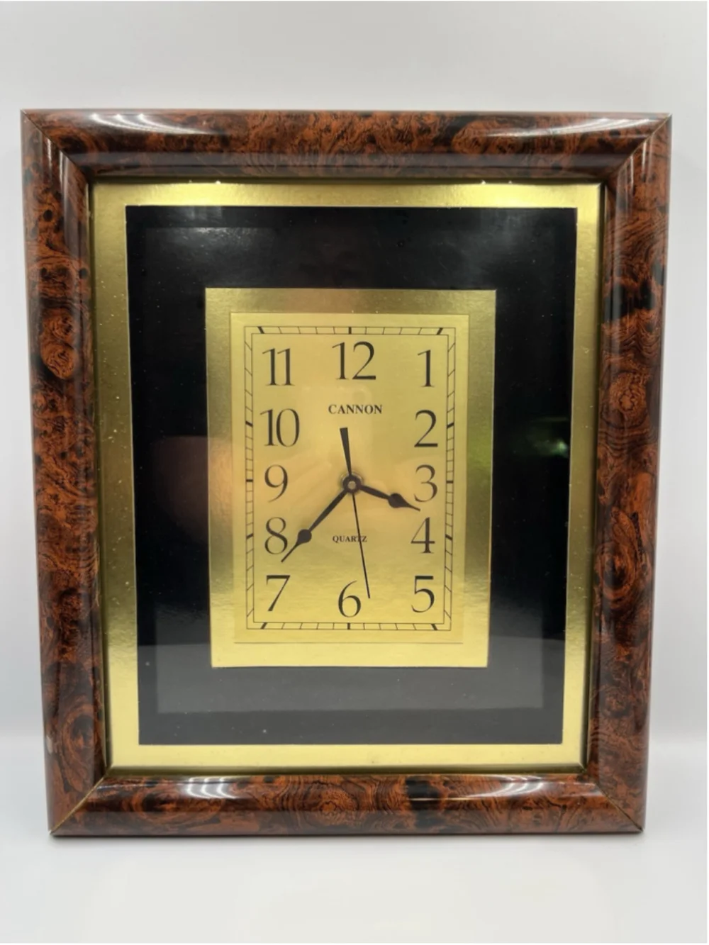 VINTAGE cannon quartz vintage clock STILL WORKS AFTER ALL THESE YEARS SEE ALL